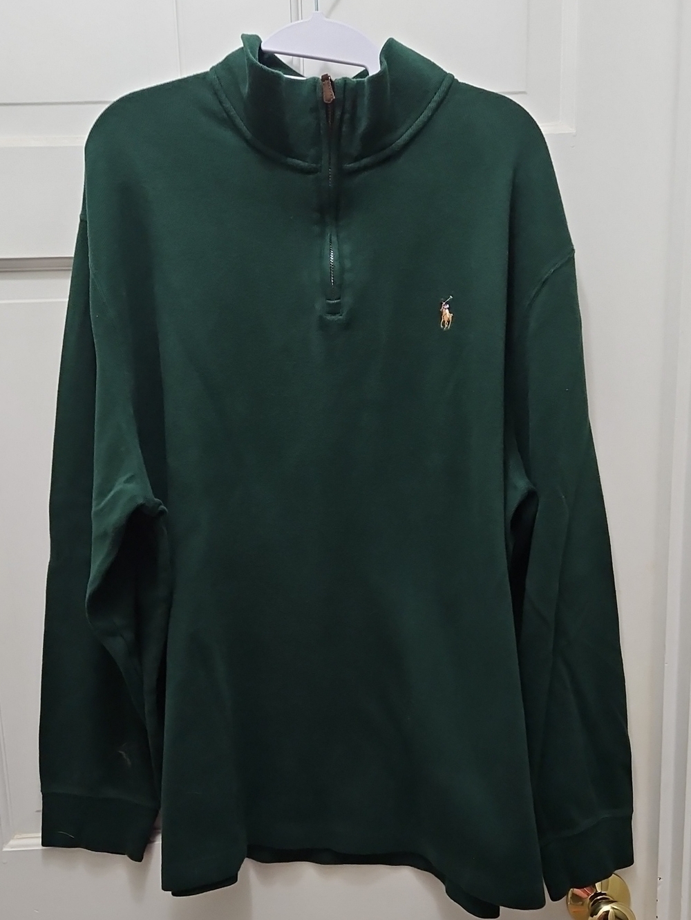 Polo by Ralph Lauren Dark Green Quarter-Zip Pullover